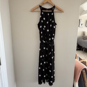 Banana Republic Womens 2 Polka Dot Classic Timeless Parisian Chic Retro Dress